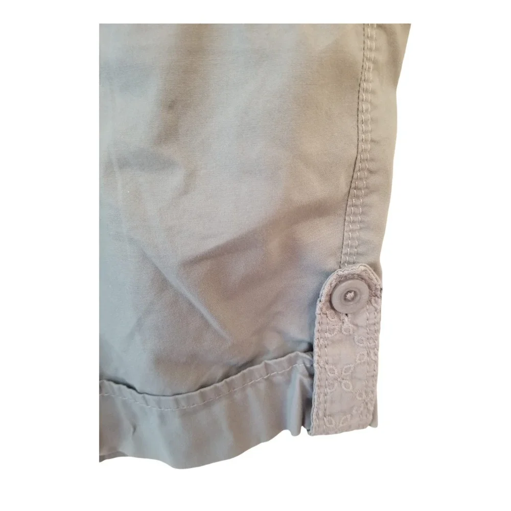 Gloria Vanderbilt Skimmer Gray Women's Shorts Size 12 37/38 Inseam 14 in - Picture 5 of 9